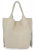 Dámská kabelka shopper bag Vittoria Gotti béžová VPOS9